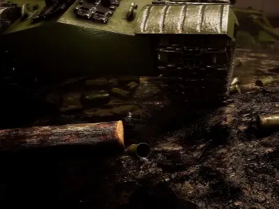 Tank IS-3 1944  UE4-UE5 Low-poly 3D model