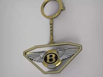 Pendant  key fob for a Bentley car 3D print model
