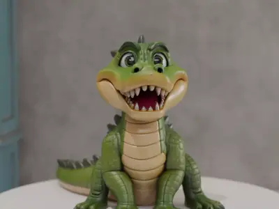 alligator 3D print model buy