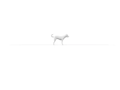 Nice dog Low-poly 3D model