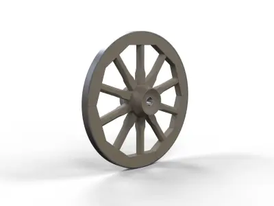 Wagon wheel 3D model