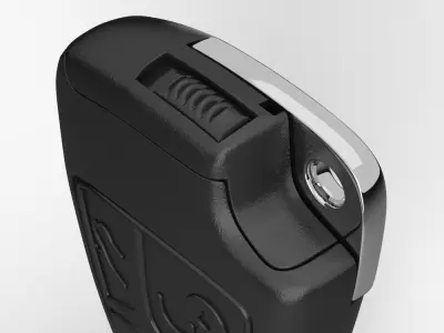 Premium Luxury Car Key Fob Ultra Detailed Scan Model 3D model