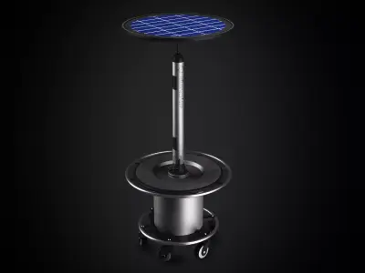 Drone Charger Low-poly 3D model