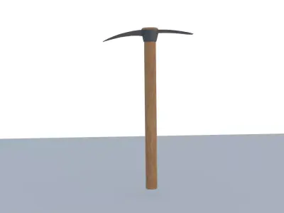 A textured pickaxe for your scenes Free 3D model