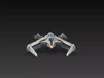 Sci-Fi Multi-Role Assault Fighter Spaceship 3D Print STL 3D print model