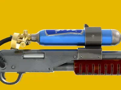 Charge Shotgun 3d model  Low-poly 3D model