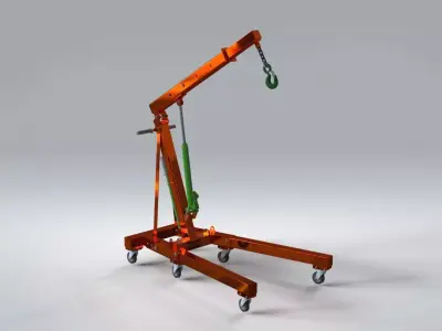 Hydraulic Crane  3D model