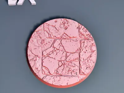 HD Base Set 29 - Large Damaged Tiles 3D print model