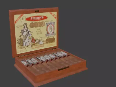 Cigar box exelent 1912 3D model