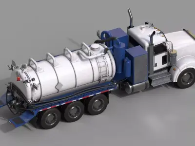 Vacuum Tank  Low-poly 3D model