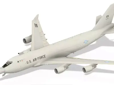 YAL-1 laser airplane 3D model