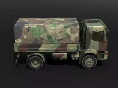 Generic Military Camo Truck 3D model