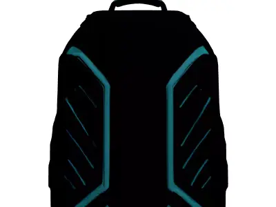 Futuristic Hard Shell Gaming Backpack 3D model