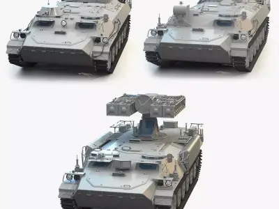 MT-LB High-Poly Collection armoured vehicle 3D Model Pack