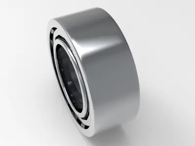 Roller Bearing Low-poly 3D model