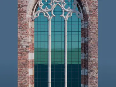 Gothic Window - First Type 3D model