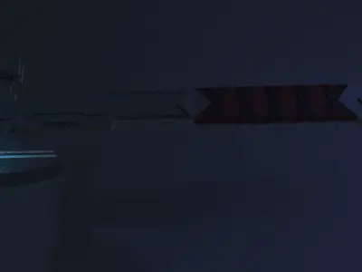 Viking axe Low-poly 3D model 19