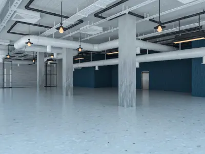 Loft Office interior 5 3D model purchase