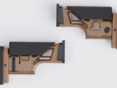 FN MK 20 SSR Stock Low-poly 3D model
