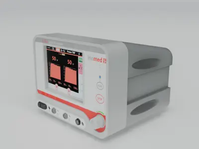 Hospital Equipment RF Lesion generator inomed Low-poly 3D model