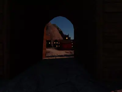 Burning Town 3D model