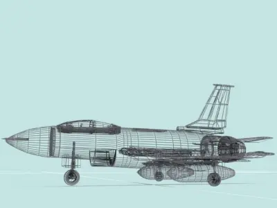 Custom Falcon Fighter 3D model