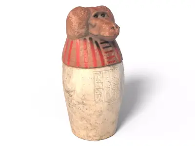 jar 3 Low-poly 3D model