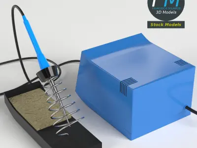 Soldering station 3D model