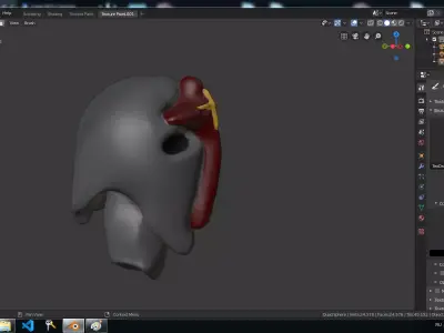 Crusader Head Crusader Helmet 3D model