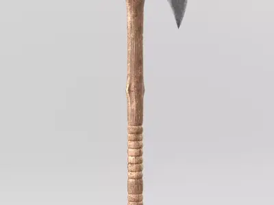 Worn-Out Axe 3D model