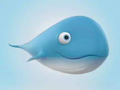 Whale 3D model