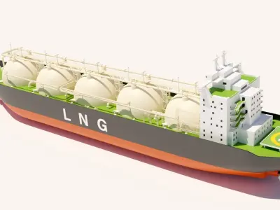 LNG Ship 3D model