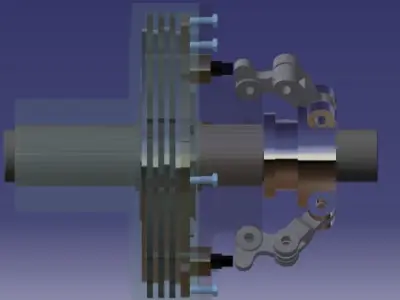 Automobile Clutch-Assembly 3D model