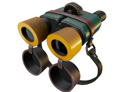 Binoculars Free low-poly 3D model