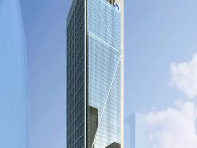 3Dmax fashion city commercial square building 441 3D model