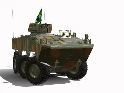 vbtp iveco guarani 6x6  Low-poly 3D model