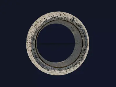 Old Vehicle Tyre 3D model