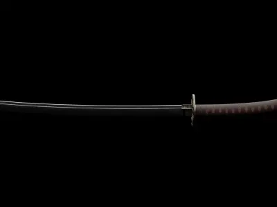 Japanese katana 3D model