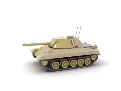 Olive Military Tank model pack Low-poly 3D model purchase