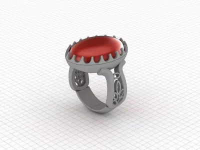 Isfahan traditional ring 3D print model purchase