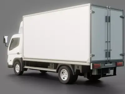 Mitsubishi Fuso Canter e City Box Truck 3D model