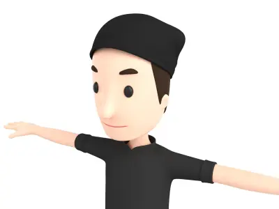 CartoonMan033 Chef  3D model