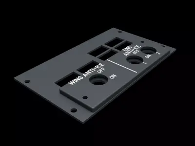 BOEING 737 OVERHEAD - ANTI ICE PANEL 3D print model