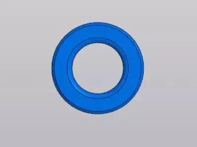Flanged Bushing Vtulka - Precision Mechanical Part 3D model