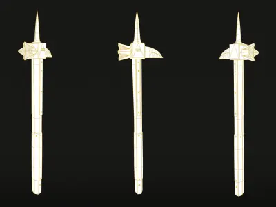 Medieval War Hammer - PBR Asset Low-poly 3D model