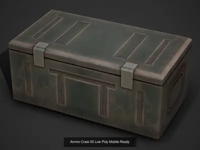 Ammo Crates Pack Low Poly Mobile Ready