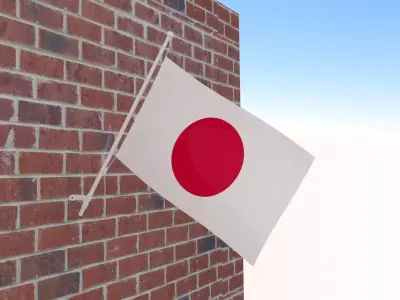 Flag of Japan 3D model purchase