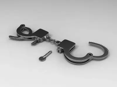 Handcuffs 3D model buy
