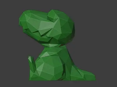 Low Poly cuter dinosaur Free low-poly 3D model