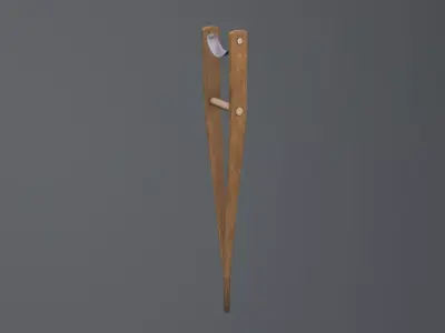Crutches Low-poly 3D model